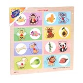 ONY-360-361 Onyıl, Ahşap Tutmalı Eşleştirme - Hangi Hayvan Ne Yer - 2