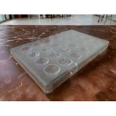 Polikarbon Yuvarlak Pralin Çikolata Kalıbı 13 gr | Cm-1297 thumbnail 3