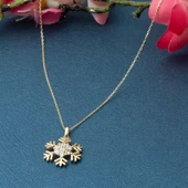 Altın Kartanesi Taşlı Kolye thumbnail 5