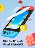 Baseus 2 Adet Nintendo Switch OLED 2019 İle Uyumlu Kırılmaz Ekran Koruyucu, 8K Görüntü Kaliteli Ekran Koruyucu - 3