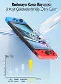 Baseus 2 Adet Nintendo Switch OLED 2019 İle Uyumlu Kırılmaz Ekran Koruyucu, 8K Görüntü Kaliteli Ekran Koruyucu - 5