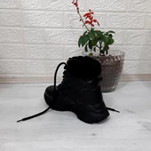 M.P 1408 Siyah Kaymaz Taban 18cm Kısa Bayan Bot - 7