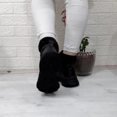 M.P 1408 Siyah Kaymaz Taban 18cm Kısa Bayan Bot - 5