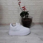 Lee Cooper 31100 Beyaz 5 cm Kalın Tabanlı Bayan Spor Ayakkabı - 10
