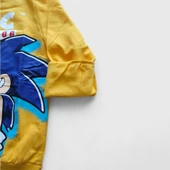 Sarı Renk Sonic Desenli Şardonlu Eşofman Takım - 4