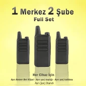 Çaycı Telsizi 1 Merkez 2 Şube Full Set - 1