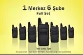 Çaycı Telsizi 1 Merkez 6 Şube Full Set - 1