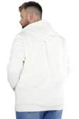 Mode XL Erkek Sweat Kapşonlu Fermuarlı Riv 22522 Ekru - 2