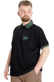Mode XL Büyük Beden Erkek T-shirt Polo POTENT 23348 Siyah thumbnail 2