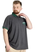 Mode XL Büyük Beden Erkek Polo T-shirt LONDON 23350 Antramelanj - 3