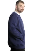 Mode XL Büyük Beden Erkek Kolej Mont Süper 22614 İndigo - 6