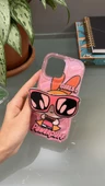Iphone 14 Pro Max Uyumlu Powerpuff Girls Baskılı Gözlük Popsoketli Standlı Kılıf - 4