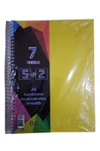 a4 boy 5+2 ayraçlı defter dersane defteri (5 kareli 2 çizgili )175 yaprak udep - 3