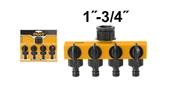 Ingco 4'Lü Plastik Hortum Konnektörü  1" 3/4" ING-HHC1402 - 1