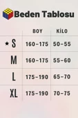 Kadın Mat Siyah Yüksek Bel Korse Toplayıcılı Çelik Kalın Tayt 23KTYTKORS - 2