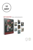 Gıpta Art Master Spiralli Karton Kapak 19x26 cm Çizgili 100 yp 12 Adet - 1