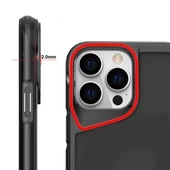 Gpack Apple iPhone 15 Pro Kılıf Tmax Lüx Transparan Şeffaf Pürüzsüz Sert Silikon - 2