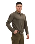 Single Sword Polo Yaka Uzun Kol Taktik T-Shirt - 11