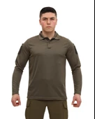 Single Sword Polo Yaka Uzun Kol Taktik T-Shirt - 12