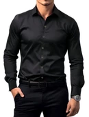 Erkek Silim Fit Uzun Kol Gömlek BGL-ST03143 thumbnail 3