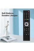 TP7187R Grundıg Smart Tv Için Uzaktan Kumanda Değiştirme Uzaktan Kumanda TP7187R Siyah thumbnail 4
