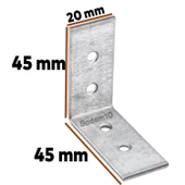 Mobilya Eşya Dolap Duvara Sabitleme Köşebent Bağlantı Aparatı L Demiri Gönye 45x45x20 Mm (25 ADET) thumbnail 2