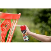 Dekor Akrilik Efektli Metal Ahaşap Karton Cam Taş Plastik PVC Yüzeyler Sprey Boya Kırmızı 400 ML thumbnail 2