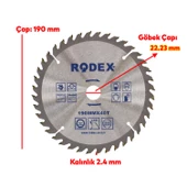 Ahşap MDF Mobilya Tahta Sunta Dolap Kesme Testeresi Metal Elmas Testere 190 mm 40 Diş - 2