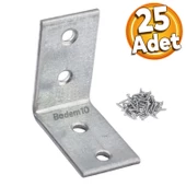Mobilya Eşya Dolap Duvara Sabitleme Köşebent Bağlantı Aparatı L Demiri Gönye 35x35x20 Mm (25 ADET) - 1