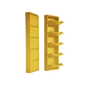 Mobilya Pratik 5'li Metal Ayakkabılık - Sarı - 3