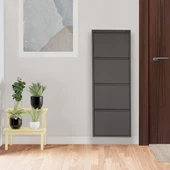 Antrasit Metal Ayakkabılık  MAC4 - 4 Kapaklı - 50X15X136 h - 2