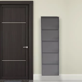 Antrasit Metal Ayakkabılık  MAC5 - 5 Kapaklı - 50X15X169 h - 1