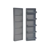 Antrasit Metal Ayakkabılık  MAC5 - 5 Kapaklı - 50X15X169 h - 3