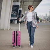 Vegmann Wave Laptop Bölmeli Violet Kabin Boy Valiz - 7