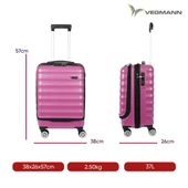 Vegmann Wave Laptop Bölmeli Violet Kabin Boy Valiz - 3