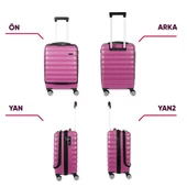 Vegmann Wave Laptop Bölmeli Violet Kabin Boy Valiz - 6