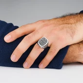 Ebcet Gümüş Erkek Yüzük thumbnail 2