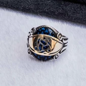 Tekilatı Mahsusa Simgeli Zirkon Taşlı Gümüş Yüzük thumbnail 4