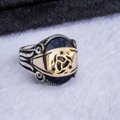 Tekilatı Mahsusa Simgeli Zirkon Taşlı Gümüş Yüzük thumbnail 3