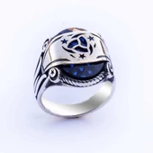 Tekilatı Mahsusa Simgeli Zirkon Taşlı Gümüş Yüzük thumbnail 2