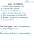 Sardıcı Arıtma Cihazı Bataryası Su Arıtma Musluğu Arıtma Bataryası 5 Yıl Garantili - 5