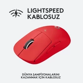 Logitech G PRO X Superlight Hero Kırmızı Kablosuz Oyuncu Mouse Teşhir - 3