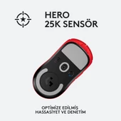 Logitech G PRO X Superlight Hero Kırmızı Kablosuz Oyuncu Mouse Teşhir - 5