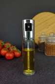 Digithome Pratik Sprey Cam Zeytinyağı Sirke ve Sıvıyağ Şişesi Püskürtmeli Airfryer Pişirme Öncesi Yağdanlık 100 Ml - F/3 C1-1-289 - 1