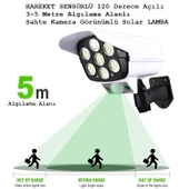 Bahçe Aydınlatma Su Geçirmez Kablosuz 77 LED 3 Mod Kamera Şeklinde - 3