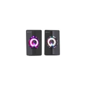 Azemax Usb 2.0 Işıklı Speaker 1+1 Hoparlör RGB Speaker thumbnail 2