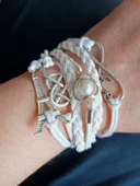 Melike Beyaz Love Eyfel Bileklik thumbnail 3