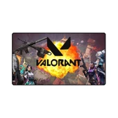 Azemax 70X30Cm Valorant Resimli Oyuncu Mousepad kaydırmaz Taban Pad - 1