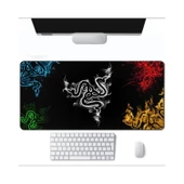 Azemax 70x30cm Razer 5Renk Desenli Oyuncu Mousepad Kaydırmaz Taban - 2