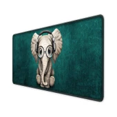 Azemax 70x30cm Fil Desenli Oyuncu Mousepad kaydırmaz Taban Mouse pad - 1